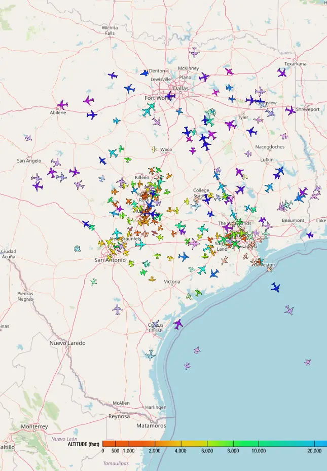 Texas ADSB Tracking
