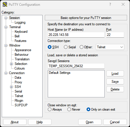 Create SSH Tunnel